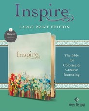 Inspire Bible Large Print Nlt, Filament-Enabled Edition (Leatherlike, Floral Fields with Gold)