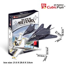 3D dėlionė: lėktuvai F-117 Nighthawk ir F/A-18 Hornet