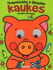 Nuspalvinkite ir iškirpkite kaukes. Smagūs gyvuliukai