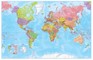Pasaulis. Sieninis politinis žemėlapis 1:41 000 000 (įrėmintas, su stiklu)