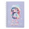 Užrašų knygutė su spirale CUTE 179x126mm 80lap linija violetinė