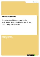 Chapeyama, M: Organisational Democracy in the Agriculture Se