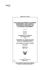 Evaluating Department of Defense investments