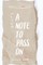 A Note To Pass On - 나도 사랑해