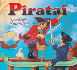Piratai. Apvedžiok ir nuspalvink