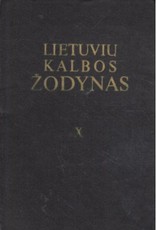 Lietuvių kalbos žodynas X