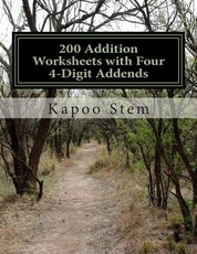 200 Addition Worksheets with Four 4-Digit Addends