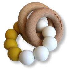 Kramtukas-barškutis kūdikiams „Chewies&More“, Oker/Wit