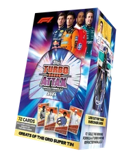 Formula 1® 2026 Turbo Attax Super metalinė kolekcinė dėžutė