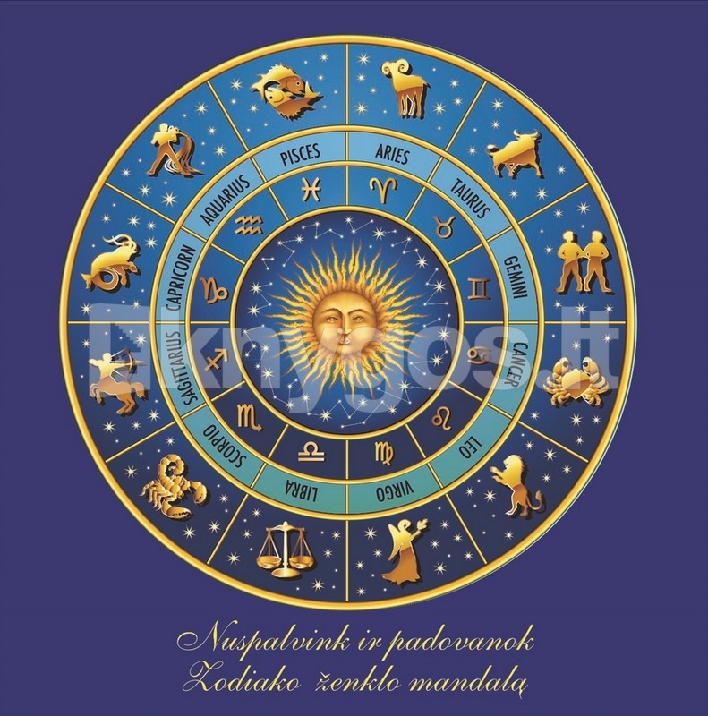 Nuspalvink ir padovanok Zodiako ženklo mandalą