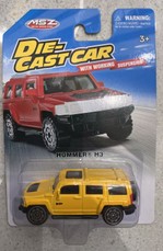 MSZ Automobilio modelis Hummer H3, skalė 1:64