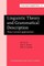 Linguistic Theory and Grammatical Description