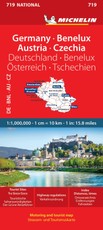 Germany, Benelux, Austria, Czech Republic - Michelin National Map 719