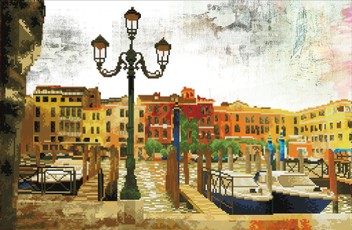 Deimantinė mozaika WAITING FOR PASSENGERS 47x72