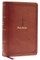KJV, Personal Size Large Print Single-Column Reference Bible, Leathersoft, Brown, Red Letter, Comfort Print