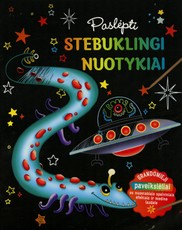 Paslėpti stebuklingi nuotykiai. Grandomieji paveikslėliai su nuostabiais spalviniais efektais ir medine lazdele