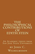 The Philosophical Contributions of Edith Stein