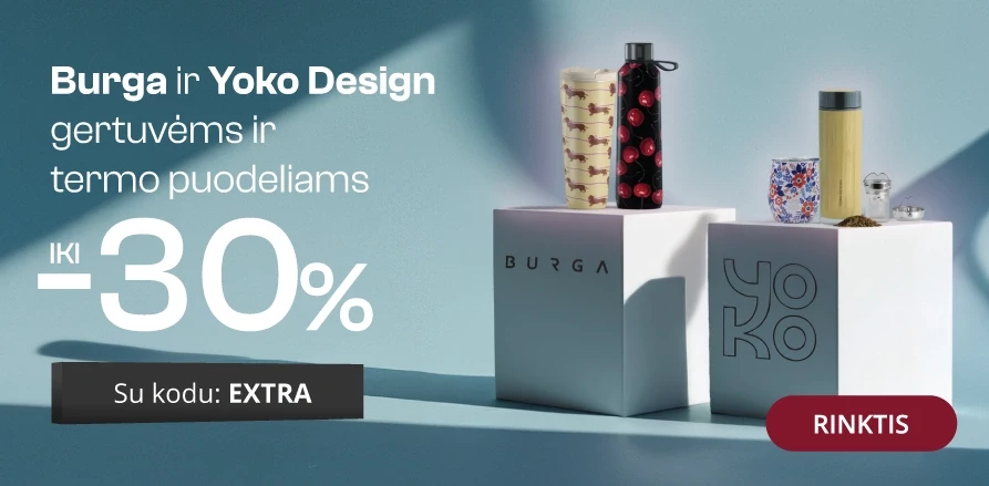 Burga ir Yoko Design gertuvėms - extra nuolaidos iki -30%