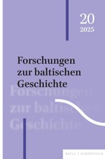 Forschungen zur baltischen Geschichte