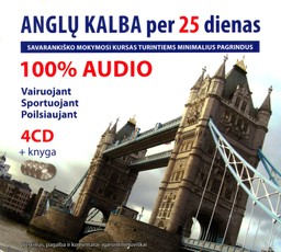 Anglų kalba per 25 dienas. Audio kursas (4CD+knyga)
