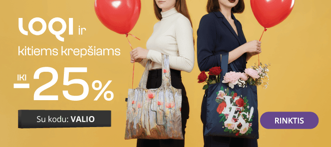 LOQI ir kitiems krepšiams - extra nuolaidos iki -25%