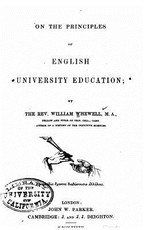 On the principles of English university education