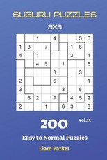 Suguru Puzzles - 200 Easy to Normal Puzzles 9x9 vol.13