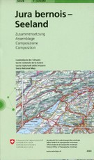 Swisstopo 1 : 50 000 Jura Bernois - Seeland