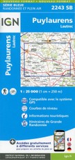 Puylaurens - Lautrec 1:25 000