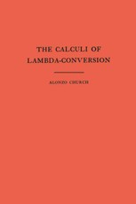 Calculi of Lambda Conversion. (AM-6)