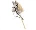 Žaislinis žirgas ant lazdelės "Hobby Horse", šviesiai pilkas