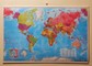 Pasaulis. Sieninis politinis žemėlapis, laminuotas, su laikikliais, 1:41 000 000