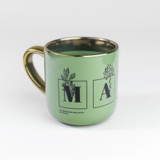 Riboto leidimo Knygos.lt puodelis MAMAI (žalias), 400 ml