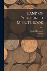 Bank of Pittsburgh Minute Book