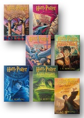 Hario Poterio 7 knygų rinkinys senais viršeliais Hario Poterio 7 knygų rinkinys senais viršeliais