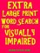 Extra Large Print Word Search for Visually Impaired