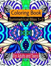Symmetrical Bliss 1-2 Coloring Book with 60 images