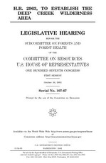 H.R. 2963, to establish the Deep Creek Wilderness Area