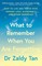 WHAT TO REMEMBER WHEN YOU PB