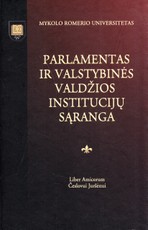 Parlamentas ir valstybinės valdžios institucijų sąranga