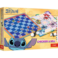 TREFL DISNEY STITCH Žaidimas „Šaškės ir malūnas“ TREFL DISNEY STITCH Žaidimas „Šaškės ir malūnas“