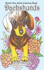 Pocket Size Adult Coloring Book Dachshunds