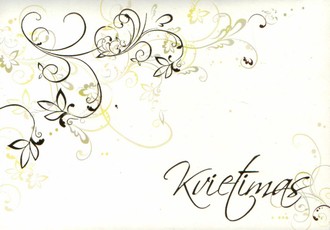 Dvigubas atvirukas - kvietimas
