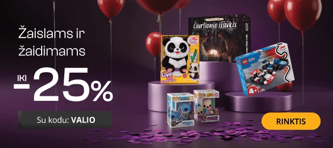 Žaislams ir žaidimams - extra nuolaidos iki -25%