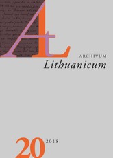 Archivum Lituanicum 20