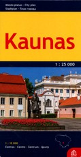 Kaunas. Miesto planas M 1:25 000