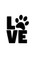love dog paw print Writing Drawing Journal