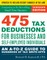 475 Tax Deductions for Businesses and Self-Employed Individuals