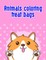 Animals coloring treat bags