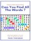 Puzzle Word Search Book Can You Find All the Words ? Find Each Word If Yo Can Easy to Medium to Hard Train Your Brain